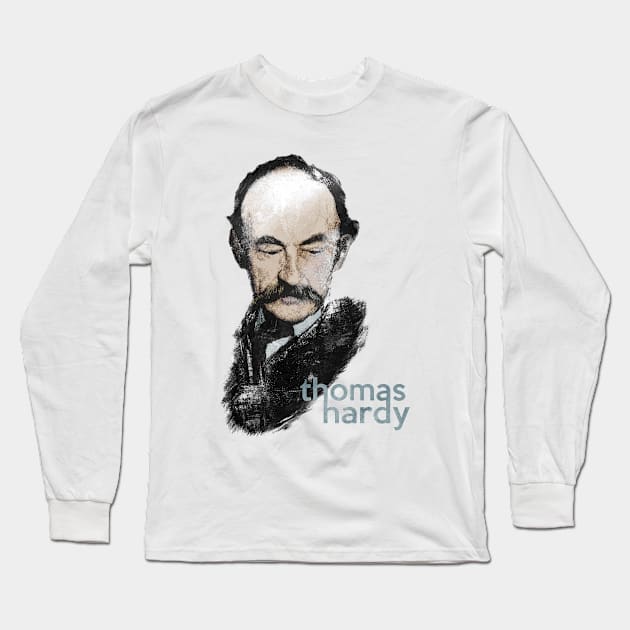 Thomas Hardy - The Wessex Novelist Long Sleeve T-Shirt by The Blue Box